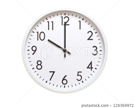 Wall clock showing 10:00 or 22:00. minimalist analog wall clock. suitable for time concept, deadline, schedule, or time zone visuals. Wall clock showing 10:00 or 22:00. minimalist analog wall clock. suitable for time concept, deadline, schedule, or time zone visuals. 128369972