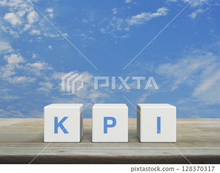 Key Performance Indicator business target concept Key Performance Indicator business target concept 128370317