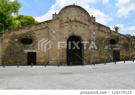 Famagusta Gate, old city walls, Nicosia, Cyprus 128370525