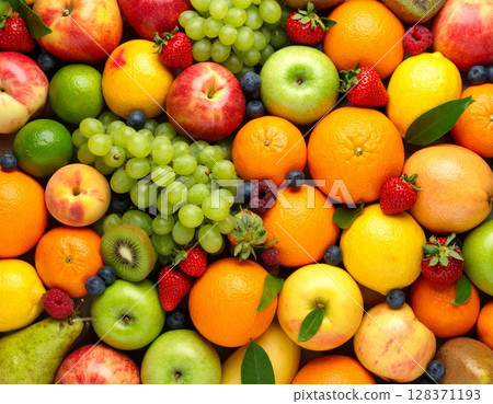 色彩鮮豔的新鮮水果 128371193