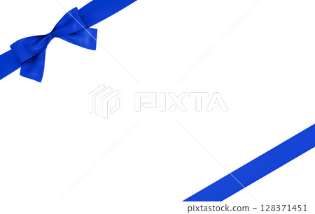 3D材質_絲帶_藍色 128371451