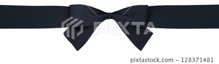 3D材質_絲帶_黑色 128371481