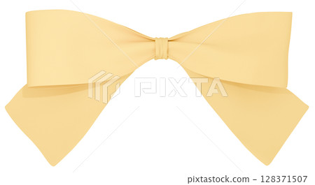 3D材質_絲帶_黃色 128371507