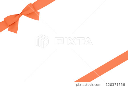 3D材質_絲帶_橘色 128371536