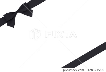 3D material_ribbon_black 3D material_ribbon_black 128371548