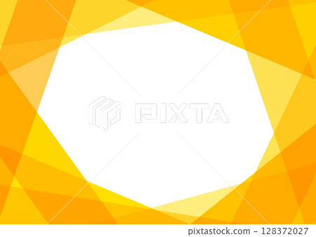 Geometric frame design background material yellow 128372027