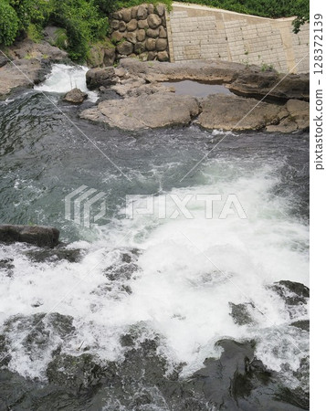 Shizuoka Prefecture, Ayudome Falls, upstream, July 128372139