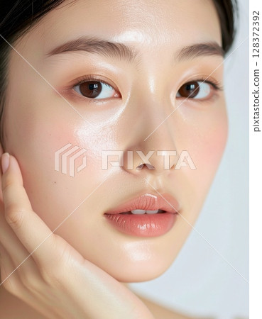 Close-up of a beautiful woman's face Close-up of a beautiful woman's face 128372392