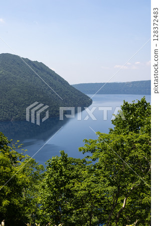Lake Mashu from the Uramashu Observatory in Hokkaido Lake Mashu from the Uramashu Observatory in Hokkaido 128372483