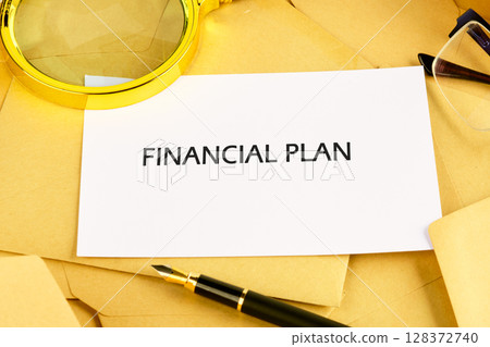 The Conceptual Phrase of the FINANCIAL PLAN. Business concept. A place to copy The Conceptual Phrase of the FINANCIAL PLAN. Business concept. A place to copy 128372740