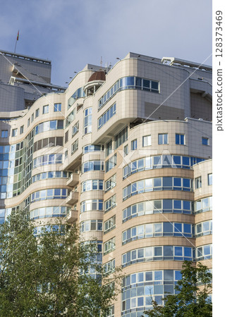 Facade of the urban, modern building Facade of the urban, modern building 128373469