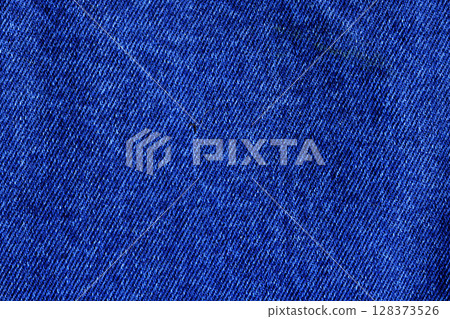 Detail of dark Blue Jeans denim texture. 128373526