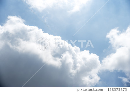 Summer sky, pale sky, blue sky, sunny, July image Summer sky, pale sky, blue sky, sunny, July image 128373873