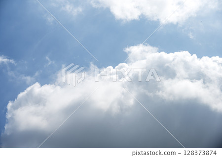 Summer sky, pale sky, blue sky, sunny, July image Summer sky, pale sky, blue sky, sunny, July image 128373874