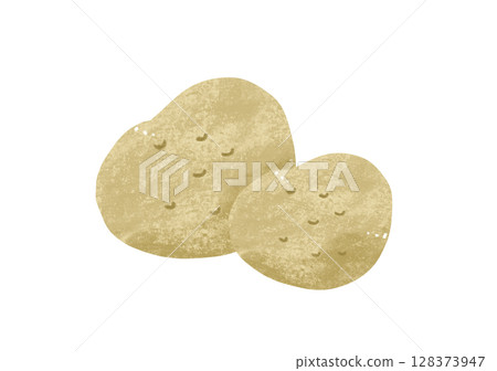 簡單的手繪馬鈴薯插圖 128373947