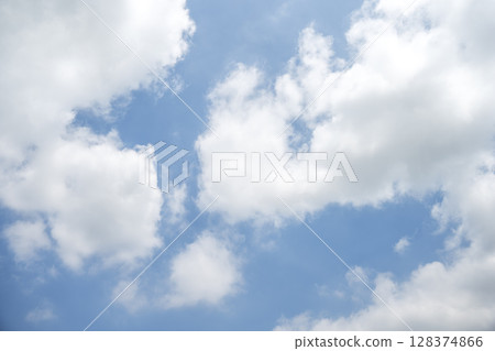 Summer sky, pale sky, blue sky, sunny, July image Summer sky, pale sky, blue sky, sunny, July image 128374866