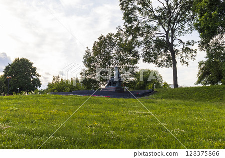 07.07.2025- Minsk, Belarus - Monument to Pushkin, Russian poet 128375866