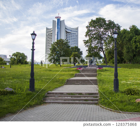 07.07.2025- Minsk, Belarus - Monument to Pushkin, Russian poet 07.07.2025- Minsk, Belarus - Monument to Pushkin, Russian poet 128375868
