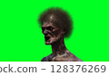 Zombie green screen . 3d rendering. 128376269