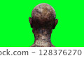 Zombie green screen . 3d rendering. 128376270