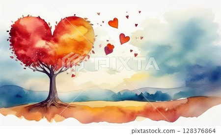 Heart Tree (Autumn) Heart Tree (Autumn) 128376864
