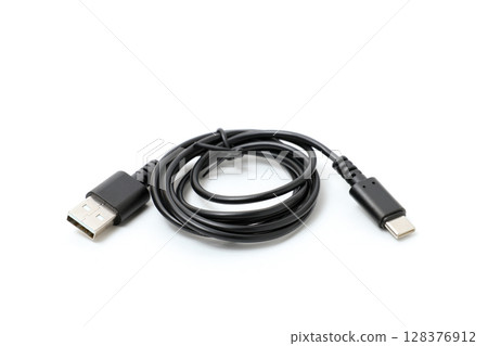 電纜、USB 電纜、USB、OA 設備、數碼、個人電腦、商務、連接、信息 128376912