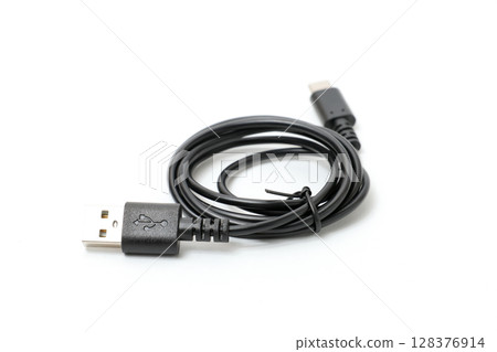 電纜、USB 電纜、USB、OA 設備、數碼、個人電腦、商務、連接、信息 128376914
