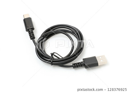 電纜、USB 電纜、USB、OA 設備、數碼、個人電腦、商務、連接、信息 128376925