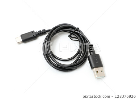 電纜、USB 電纜、USB、OA 設備、數碼、個人電腦、商務、連接、信息 128376926