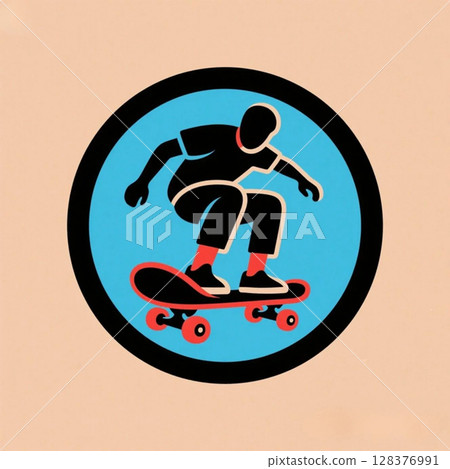 滑板主題圖標 128376991