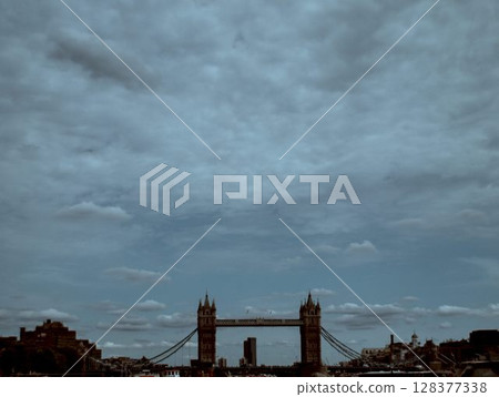 old industrial plant with sky 128377338