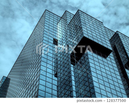 low angle view of modern office building low angle view of modern office building 128377500