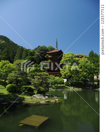 Rurikoji Temple Five-Story Pagoda 2025 128377511