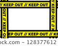 No Entry Tape Frame - KEEP OUT - 128377612