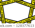 No Entry Tape Frame - KEEP OUT - 128377613