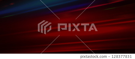Speed line background with red neon light. Abstract dynamic beams BG with cyber sci-fi glow for car racing visuals, automotive game, sport event, digital and fashion promo poster. Vector illustration 128377831