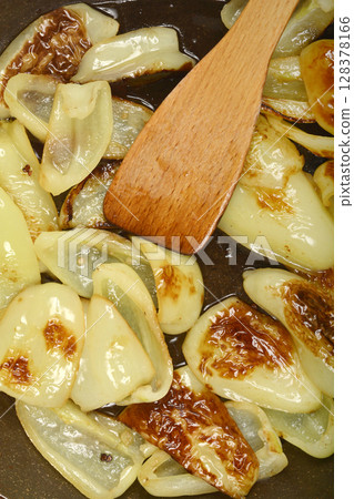 Cooking light green bell peppers 128378166