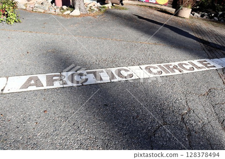 Arctic Circle in Rovaniemi, Finland 128378494