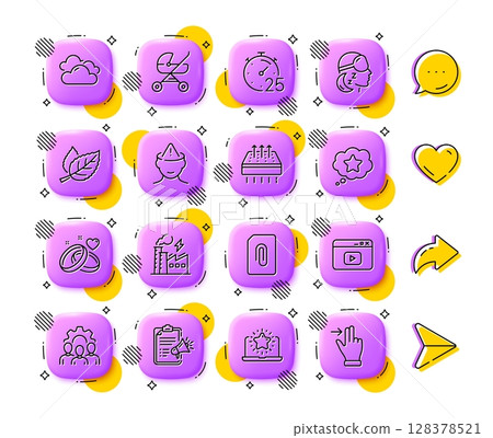 Best laptop, Video content and Breathable mattress line icons. App 3d buttons. Social media comment, share, like icons. Pack of Baby carriage, Megaphone checklist, Insomnia icon. Vector Best laptop, Video content and Breathable mattress line icons. App 3d buttons. Social media comment, share, like icons. Pack of Baby carriage, Megaphone checklist, Insomnia icon. Vector 128378521