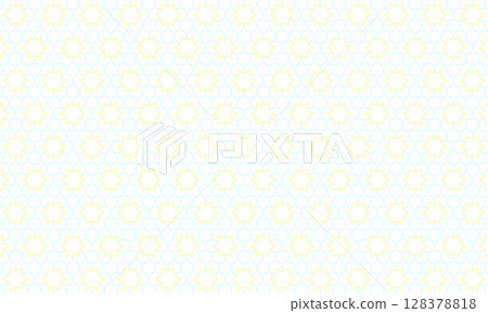 A dashed line with a yellow star and a tortoiseshell pattern that does not cross 128378818