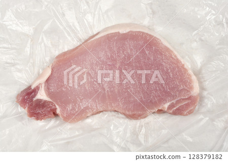 Raw pork chop Raw pork chop 128379182