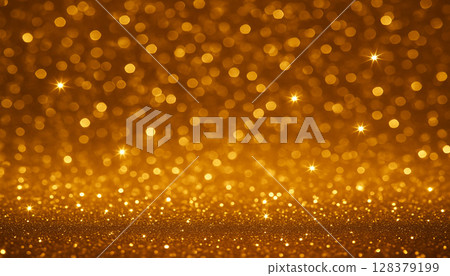 Golden sparkling background 128379199