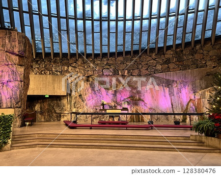 赫爾辛基Tempeliaukio教堂 赫爾辛基Tempeliaukio教堂 128380476