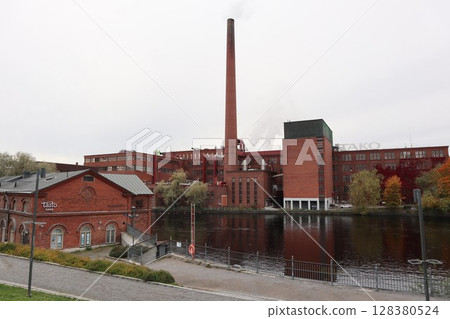 Old factory in Tampere, Finland Old factory in Tampere, Finland 128380524