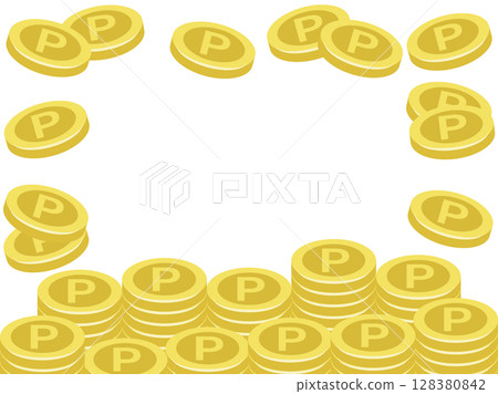 硬幣堆疊框架 硬幣堆疊框架 128380842