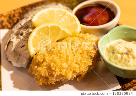 美味的炸岩牡蠣 128380954