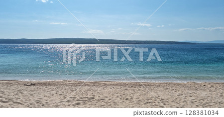 Poli Mora beach in Selce Poli Mora beach in Selce 128381034