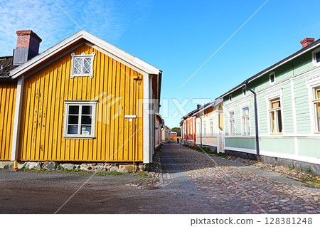 Old town of Rauma, Finland 128381248