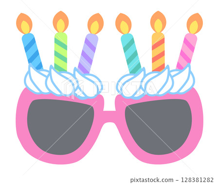 Illustration of party glasses 128381282