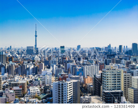 東京晴空塔及文京區、台東區週邊地區 128381409